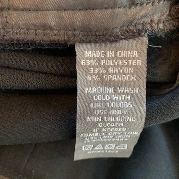 Vince Camuto dress pants wide leg side zip black career special event sz 10 - Picture 3 of 8